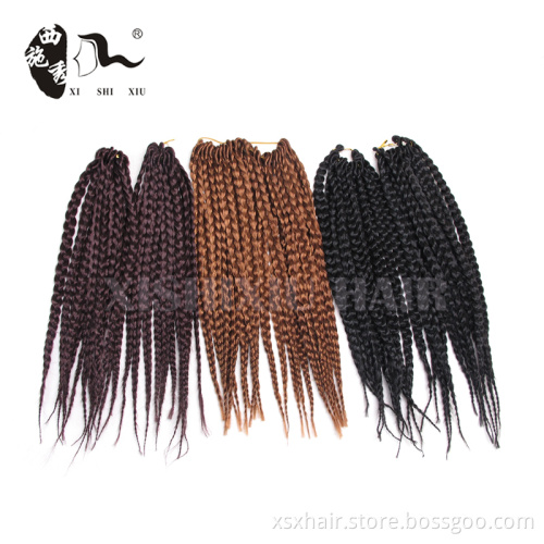 Hot-sale new hair styles Synthetic 3x Senegalese Twist Braid Hair Extensions